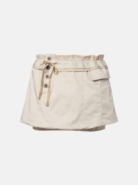 Jamily cotton-blend miniskirt