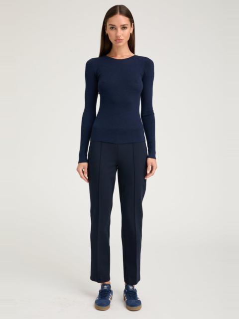 NAVY CASANOVA SOPHIA LEGGINGS WITH PINTUCKS