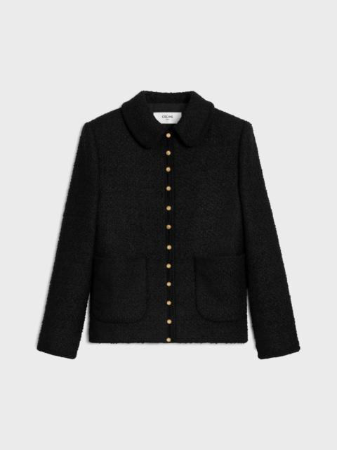 chasseur jacket IN CASHMERE BOUCLETTE NATTE