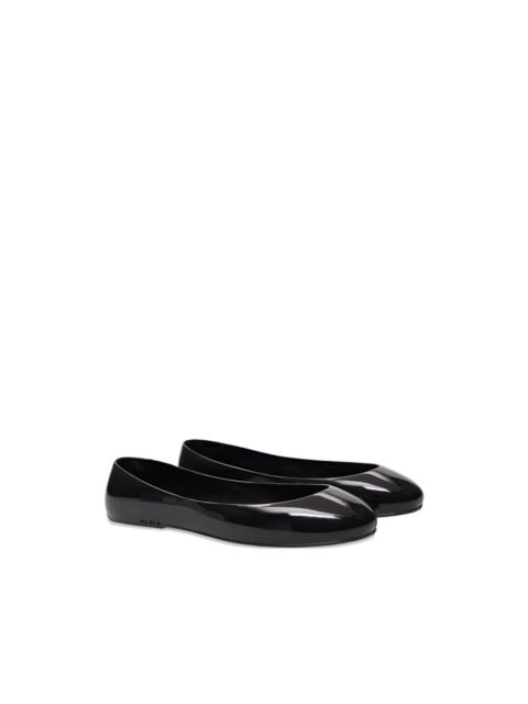 rubber ballet flats