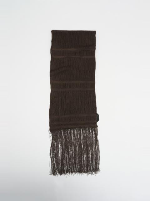 Our Legacy Piano Scarf Chocolate Crooner Viscose | REVERSIBLE