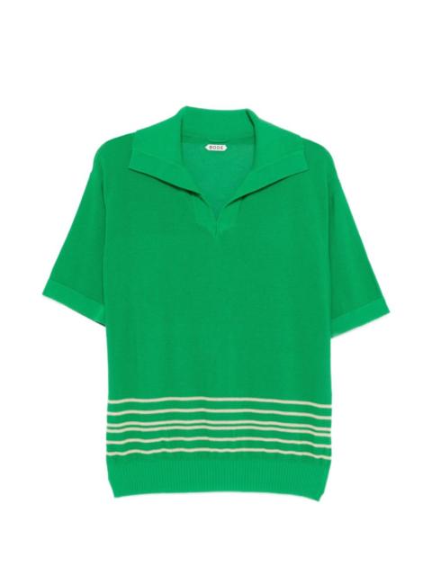 striped boxy polo