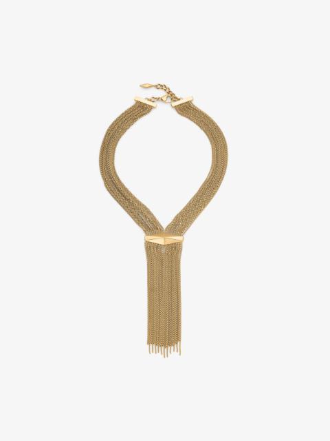 Zandra Necklace
Vintage Gold Chandelier Necklace with Diamonds