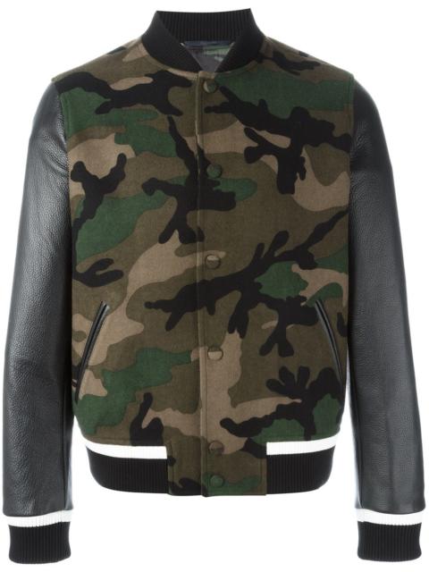 'Rockstud' camouflage bomber jacket