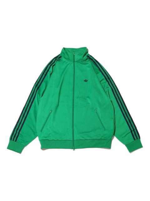 adidas Beckenbauer Track Jacket Asia Sizing 'Green Black' IZ4924