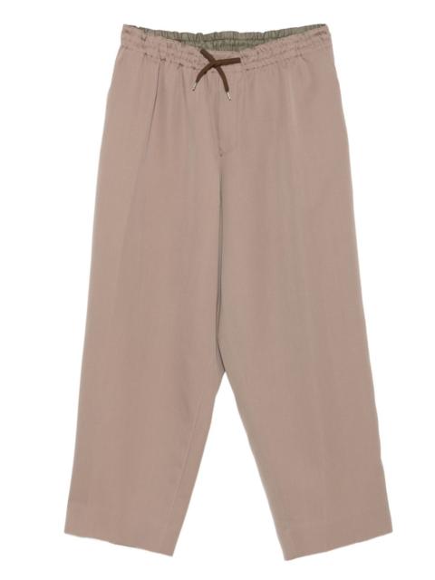 drawstring-waist pants