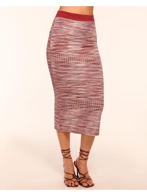 Erica Space Dye Knit Midi Skirt