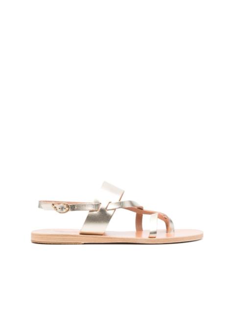 Alethea metallic-effect sandals