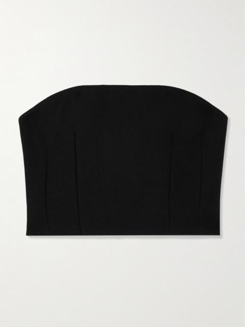 Grain De Poudre Wool-blend Bustier Top