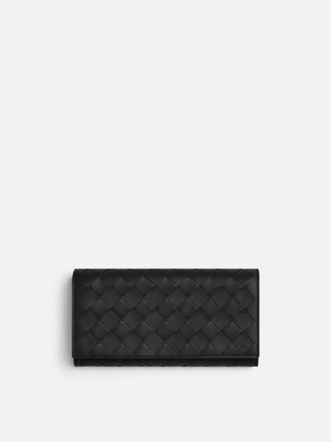 Intrecciato Large Flap Wallet