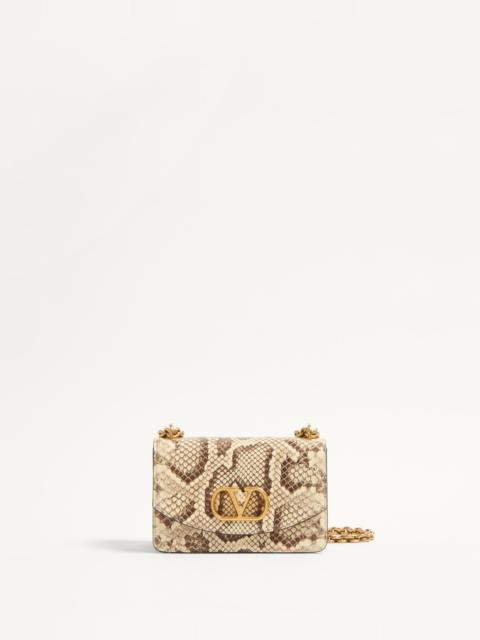 VALENTINO GARAVANI VAIN SMALL SHOULDER BAG IN PYTHON