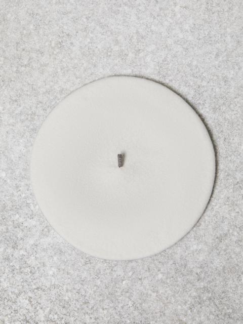 Wool beret with Precious detail