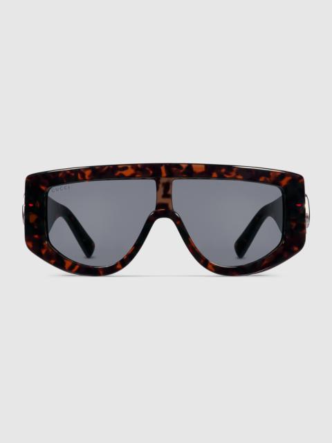 Rectangular frame sunglasses