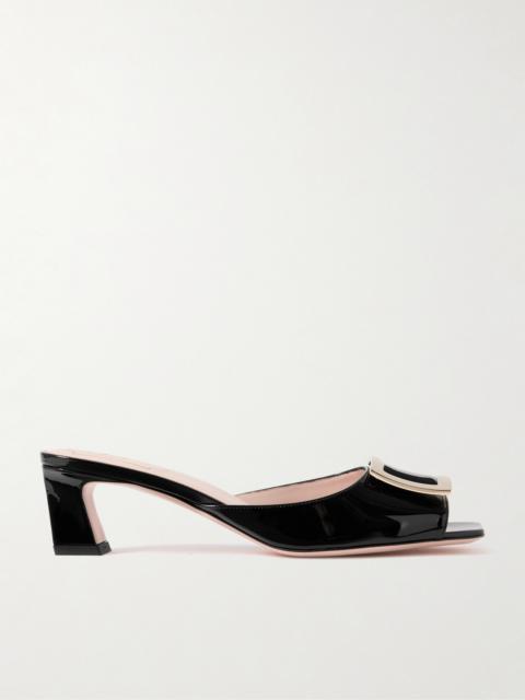 Trompette 45 Embellished Patent-leather Mules