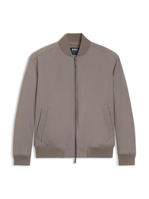 BOSS X ASTON MARTIN BOMBER JACKET IN WATER-REPELLENT TWILL