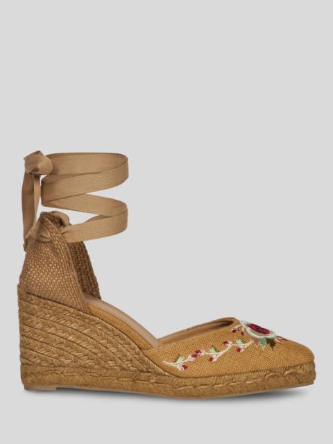 WEDGE ESPADRILLES WITH EMBROIDERY