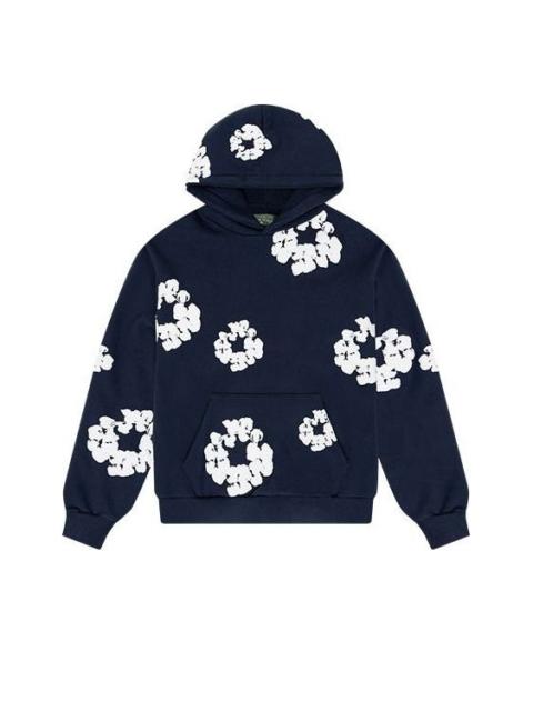 Denim Tears Cotton Wreath Logo Hoodie 'Navy White' 301-080-30