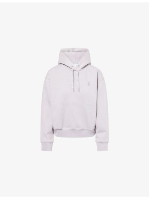 Club Collective Brand-Embroidery Cotton-Blend Hoodie