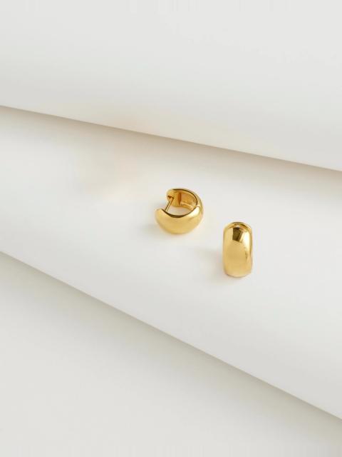 Demi-Fine Chunky Huggie Hoop Earrings