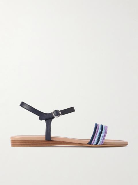 Alexi Crocheted And Leather Sandals