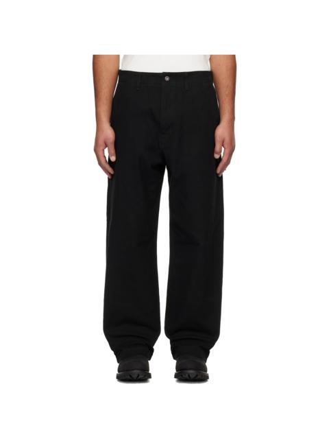 Black Canvas Trousers