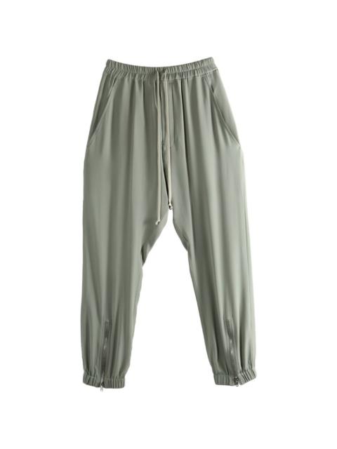 drawstring zip trousers