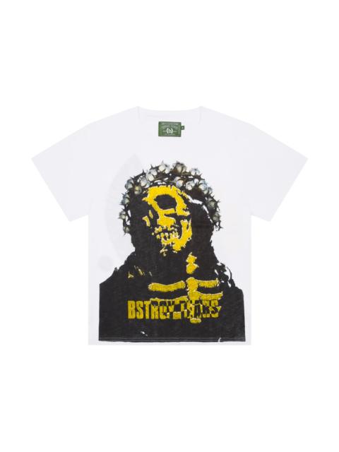 Denim Tears Bstroy Tears Crown Made of Cotton Tee White