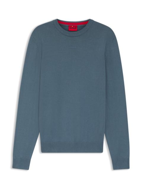 LOGO-DETAIL SWEATER IN COTTON