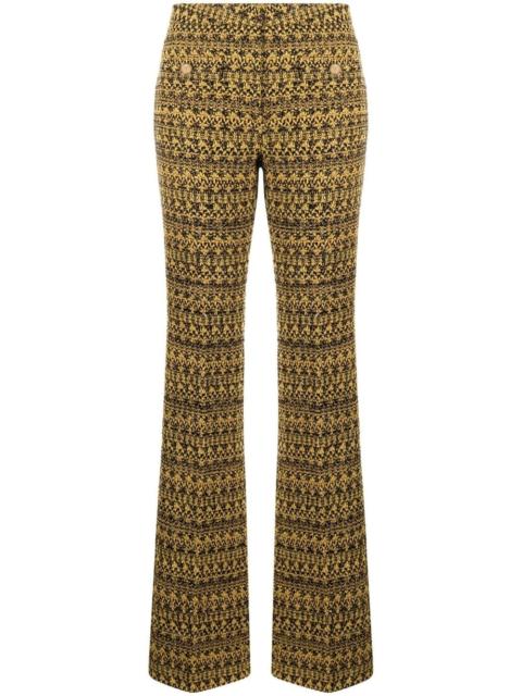 graphic-print tailored trousers