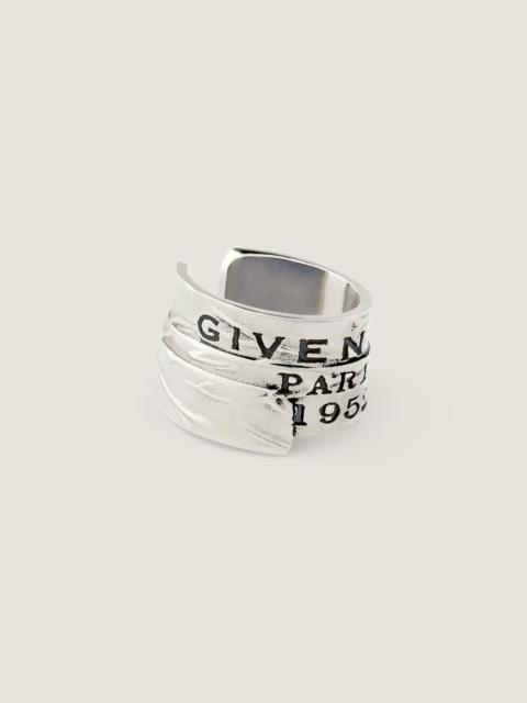GIVENCHY TAPE EARCUFF IN METAL AND ENAMEL