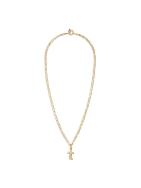 The Puffy Initial necklace