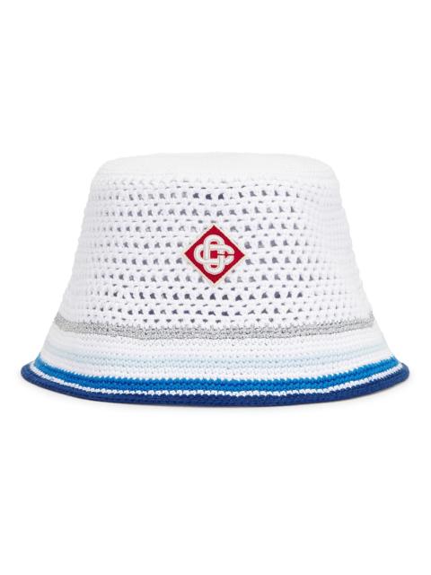 Mesh Stripe Crochet Hat