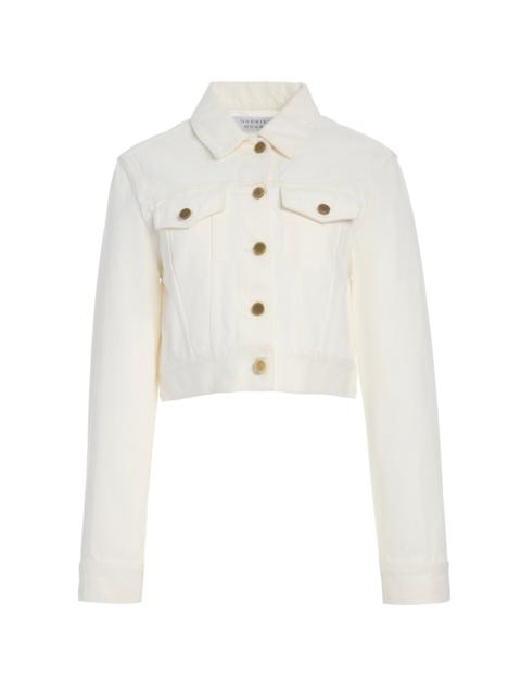 Bronte Jacket in White Recycled Cotton Denim