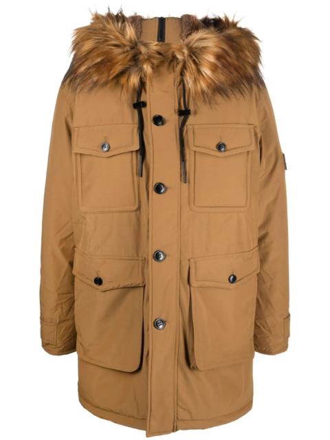 hooded parka coat