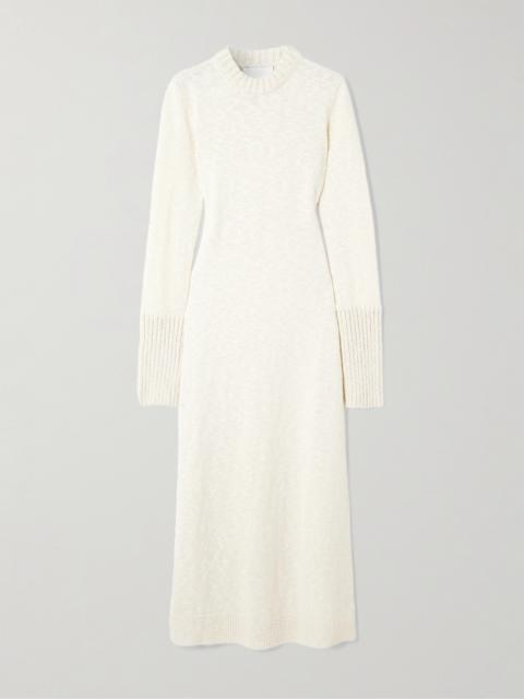 Morena Cotton And Cashmere-blend Midi Dress