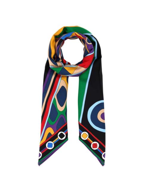printed silk foulard
