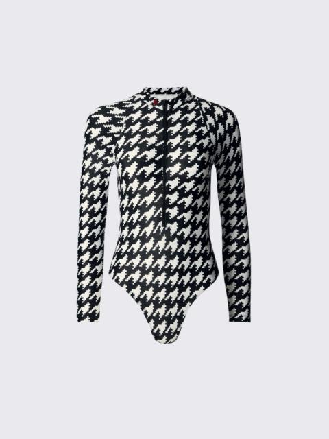 Houndstooth Long Sleeve Spring Suit