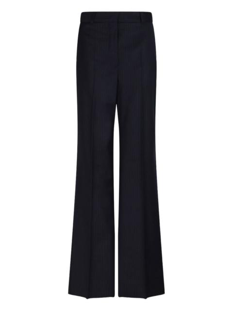 pinstriped trousers
