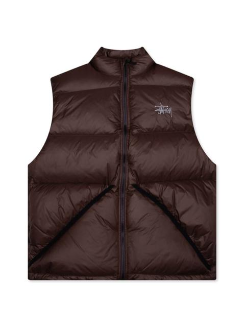 MICRO RIPSTOP DOWN VEST - BROWN