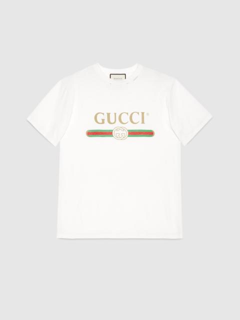 Oversize T-shirt with Gucci logo