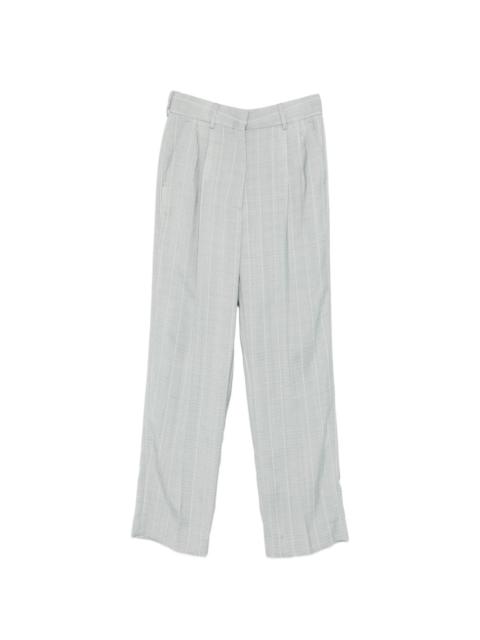 stripe-pattern trousers