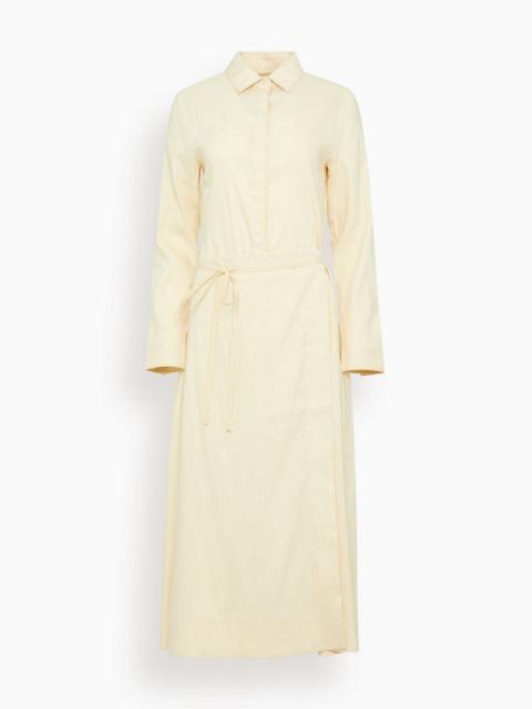 Lato Wrap Dress in Light Wheat
