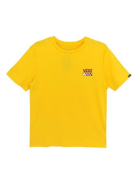 Men's Vans Alphabet Casual Short Sleeve Yellow VN0A4URQ85W