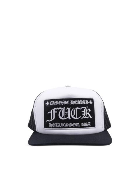 slogan-embroidered "Black" cap