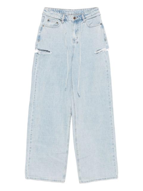 Rollin cut-out baggy jeans