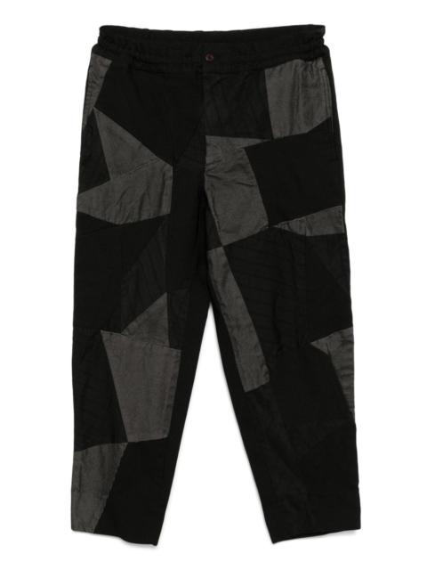 Gabardine patchwork pants