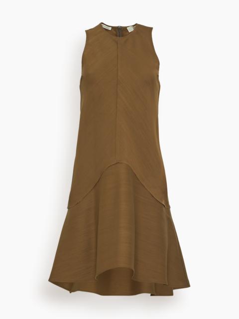 Shield Organic Wool and Silk Mini Dress in Moss