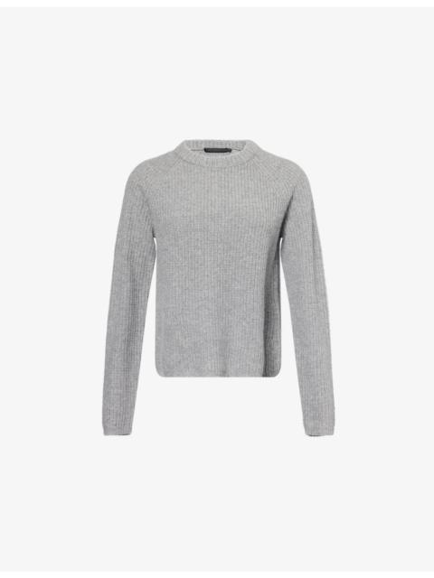 Fisherman Raglan-Sleeves Cashmere Jumper
