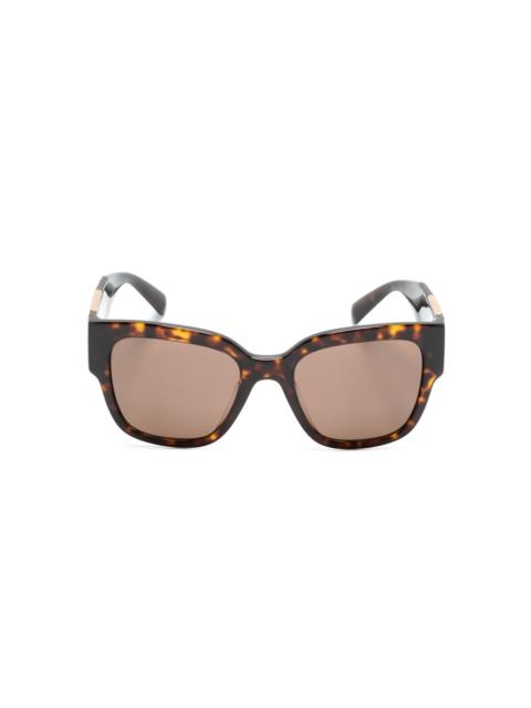 tortoiseshell-effect square-frame sunglasses