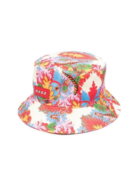 graphic-print bucket hat